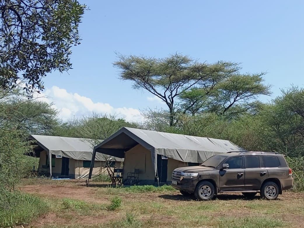 Rhino Charge camp view